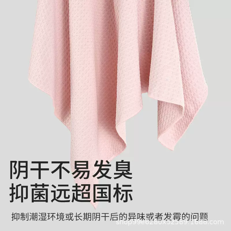 严选抗菌华夫格干发帽女超强吸水干发巾高颜值速干加厚包头干发帽