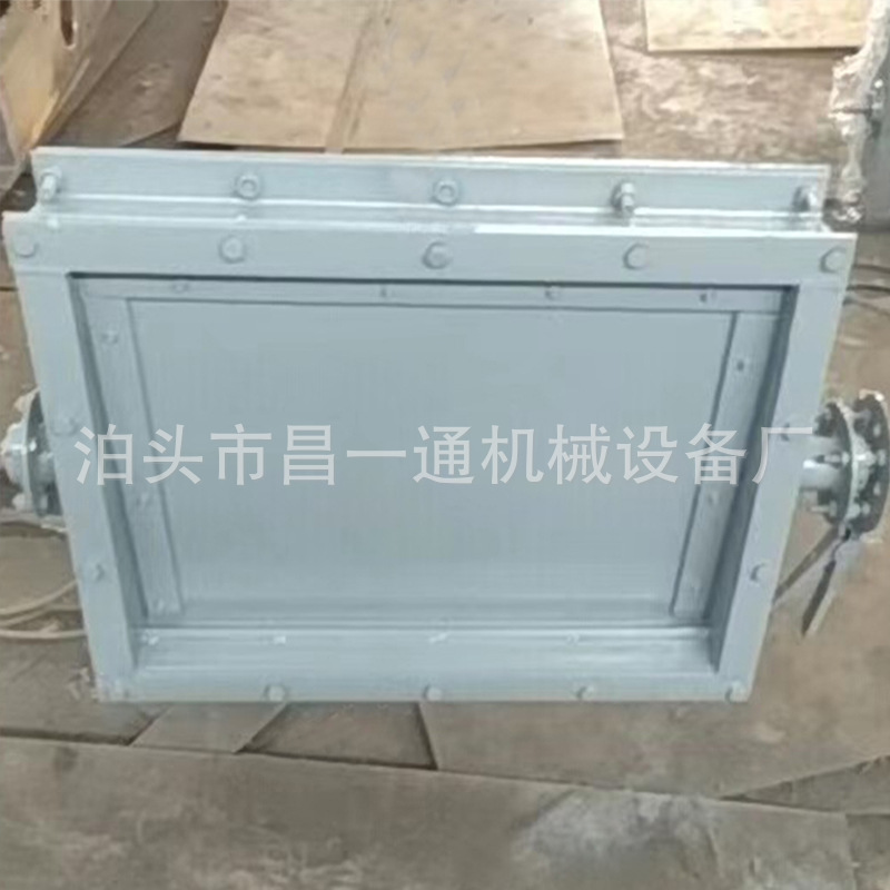 Manual air door square mouth dust removal fan flue flap valve DN600 round mouth ventilation butterfl