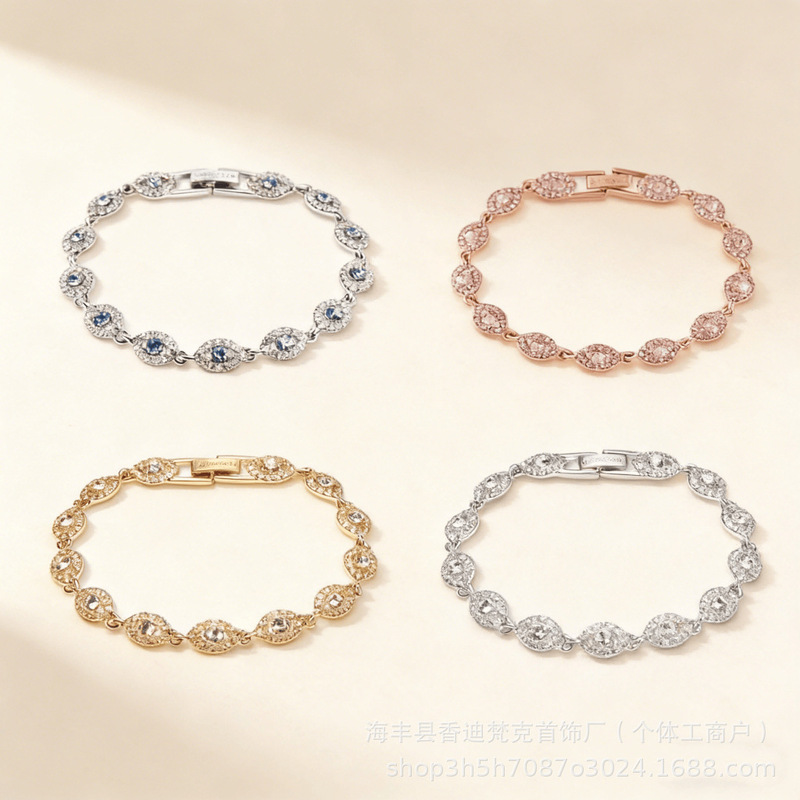 Gvc Jiijia High-End Version Angel Eye Bracelet, European and American Style, High-End Feel, Popular Fashion Versatile Bracelet Jewelry