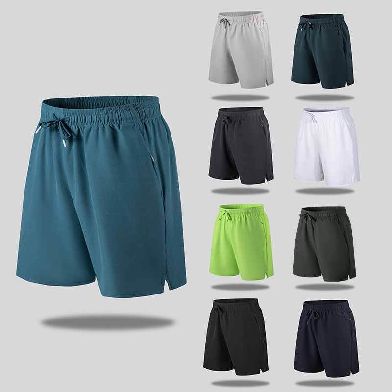 Summer Shorts Men's and Women's Tennis Badminton Table Tennis Short Pants Quick-drying Drawstring Zipper Running Casual Pants