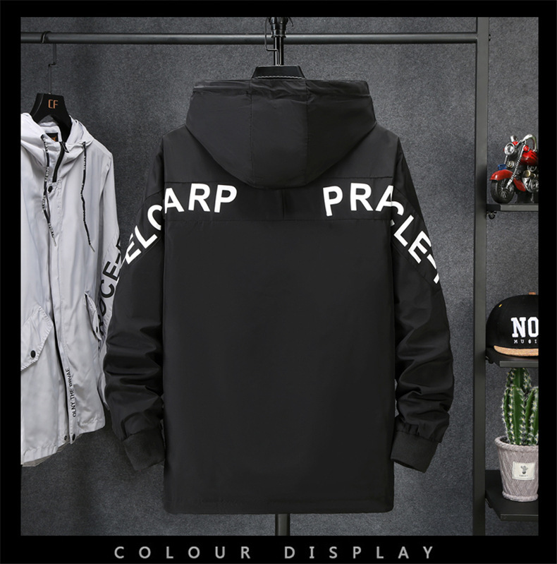 Männerkleeder Casual Jacket Männer Sport Eenfaarfjacket Veraarbechtung_voghion.com