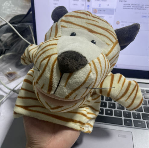 Fabricante animal Lobo conejo mono cocodrilo boca abierta padre-hijo interactivo dedo jugando marioneta jardín de infantes narración de historias