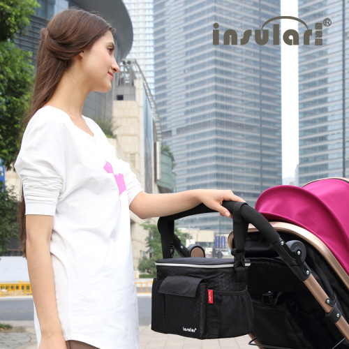 Cross-border mommy bag, waterproof and insulated stroller bag, stroller bag, stroller bag, baby accessories, mother and baby supplies