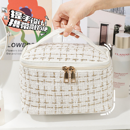 Cosmetic bag for women, portable, high-end, large-capacity, super popular ISN-style cosmetics storage box, toiletry bag wholesale