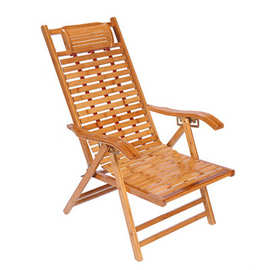 QT5K批发折叠竹椅竹家用午休凉椅老人午睡老式椅阳台实木竹椅竹木