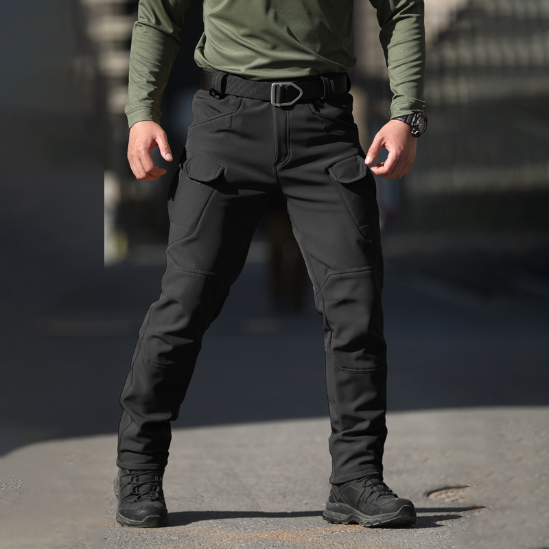 Pantalones tácticos personalizados de camuflaje, pantalones de asalto para hombre, pantalones de senderismo impermeables y cortavientos, pantalones de forro polar cálidos, pantalones de trabajo ligeros