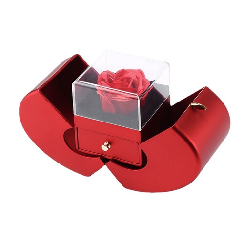 Chinese Valentine's Day Christmas Apple Jewelry Box Proposal Ring Pendant Gift Box Jewelry Accessories Packaging Storage Box