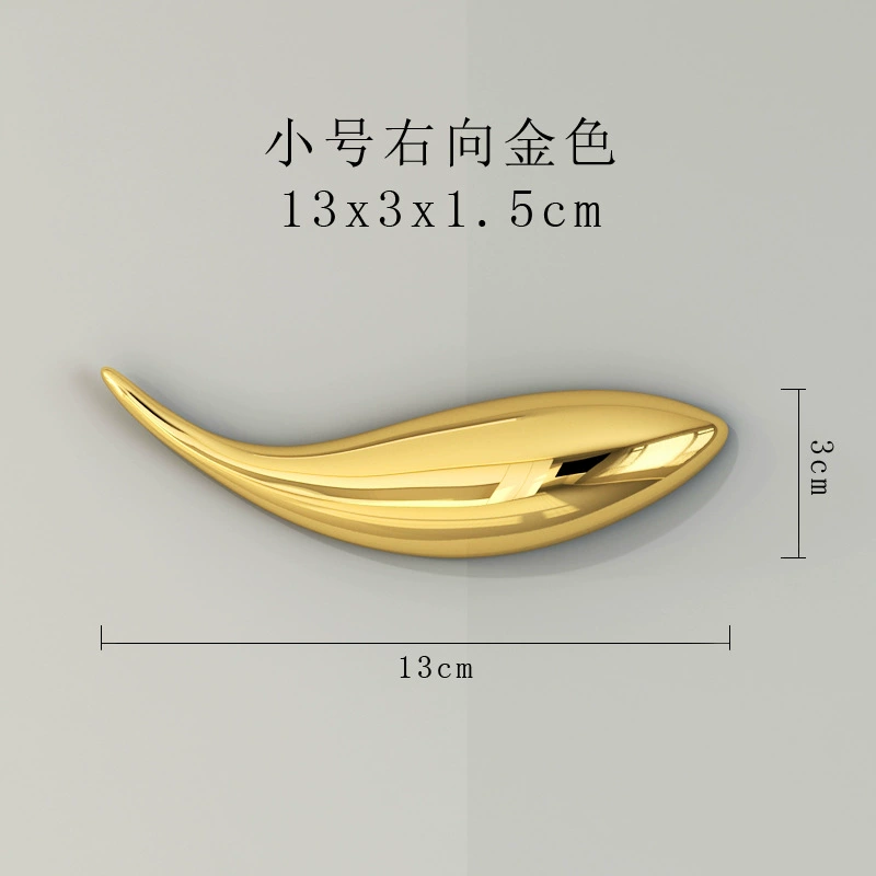 Electroplated Fish Wall Art, Resin Home Decoration, Indoor Wall-Mounted Silver & Gold