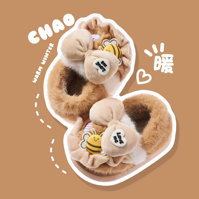 Демисезонные детские cute тапочки для принцессы, обувь с бантом