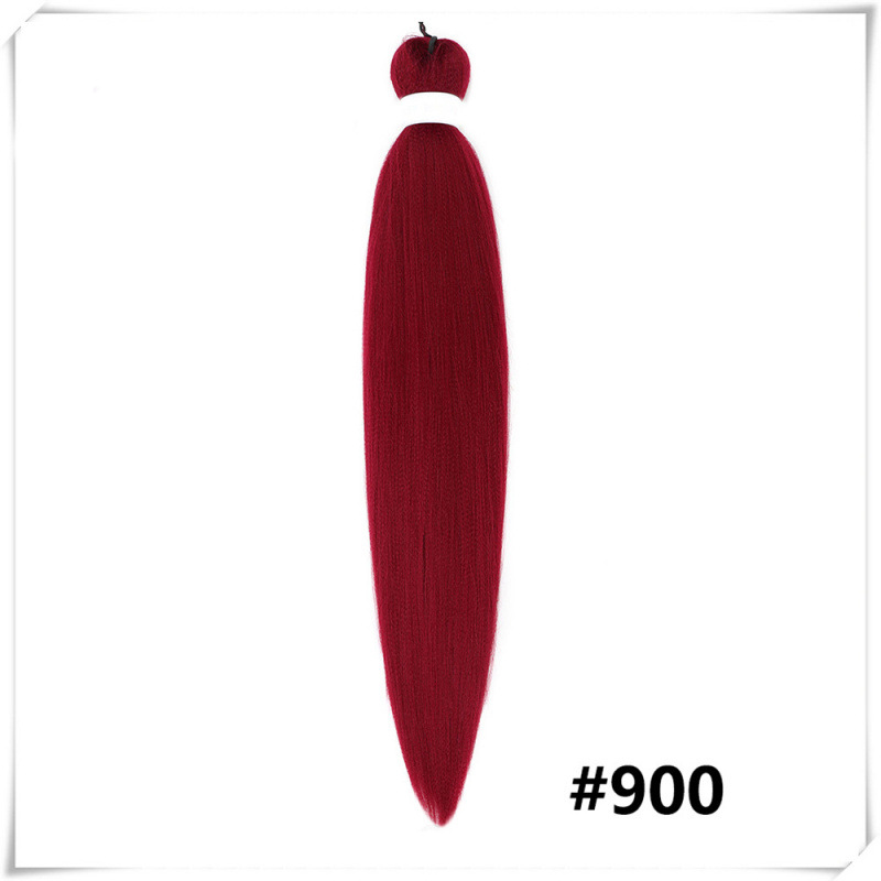 Fijo de baja temperatura de agua caliente FR Easy Braid Fibra química Trenza sucia Multicolor Negro Pechón suave y esponjoso