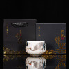 Suet jade Porcelain Reputation master household Tea cup high-grade personal Tea cup Tea cup gift wholesale