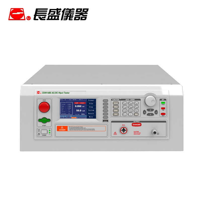 南京长盛CS9913BS AC/DC程控彩屏交直流耐压测仪5KV/50mA/250VA