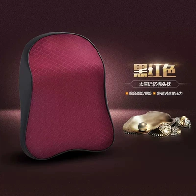 Headrest: and Lumbar Support, Mesh Fabric, Suitable - wine-red