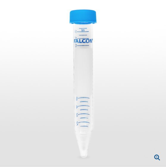 15 mL聚苯乙烯离心管，锥形底，带圆顶密封螺丝帽，无菌 352099