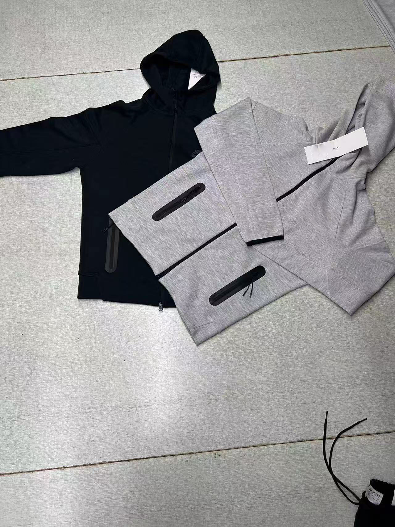 Chaqueta deportiva casual de punto con capucha para hombre 2025 7922 traje de pantalón casual