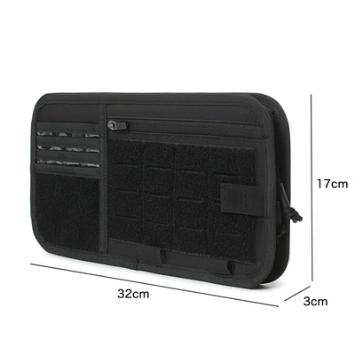 Hot-Selling Car Sun Visor Storage Bag, Car Glasses Holder Storage Bag, Car Interior Document Holder, Card Holder (Car Glasses Clip/Bill Clip) - black