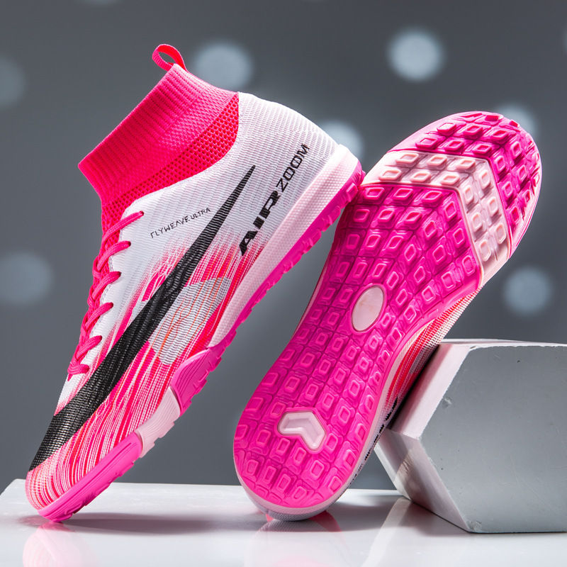 Zapatillas de Fútbol de Entrenamiento de TPU y Caucho Ligeras de Caña Alta image 10