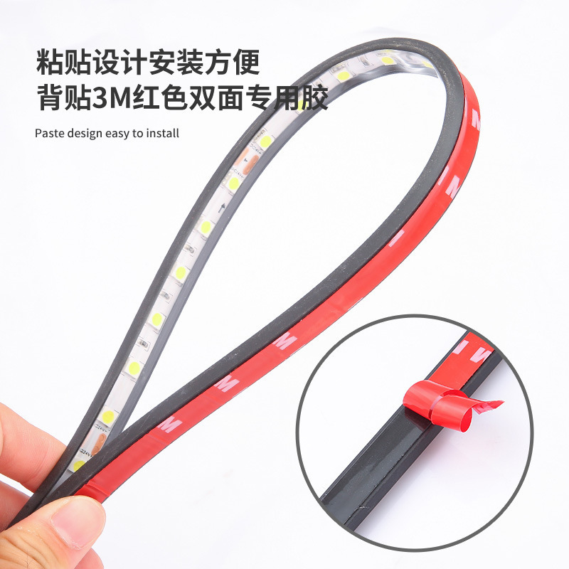 Truck Modification Ambient Light Colorful Flowing Water Marquee Deflector Streamer Light Tail Light Truck Side Light 24V
