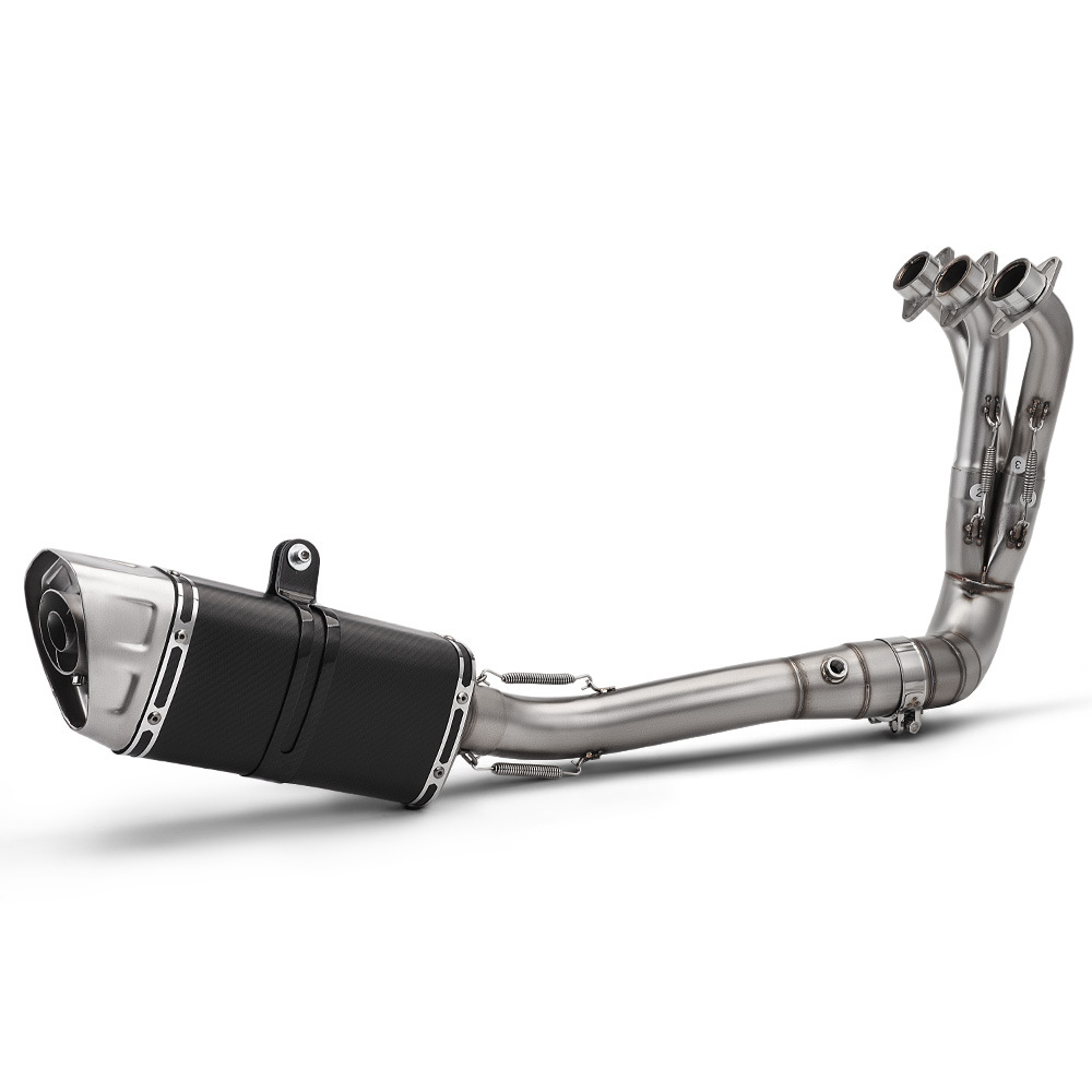 Motorcycle Mt09 Special Front Exhaust Pipe Tail Muffler Set Non-Destructive Installation 2021-2025