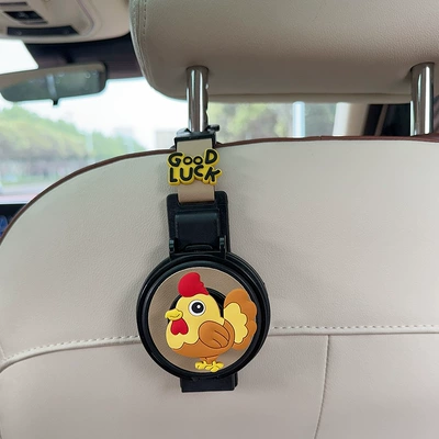 Creative Zodiac-Themed Car Cup Car cup holder/beverage holder - two-in-one-water-cup-holderhook-beige-youji