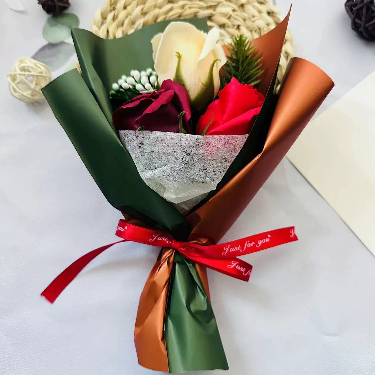 Small fresh gift box for St. Valentine's Day, Birthday gift