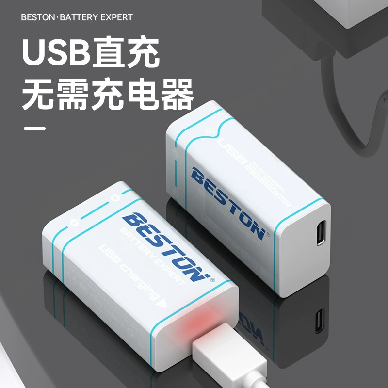 BESTON Bai Shitong 9V постоянная полярность Type-C квадратная 1000mAh зарядка батарея полноценно включается индикаторы зелёного света