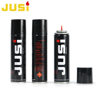 聚思JUSI黑瓶高纯度218打火机气体通用铁罐丁烷气打火机气瓶批发