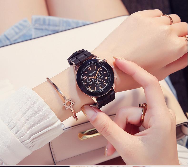 Reloj de silicona de color caramelo jalea niños estudiante reloj de silicona reloj de pareja reloj de cuarzo de moda para hombres y mujeres