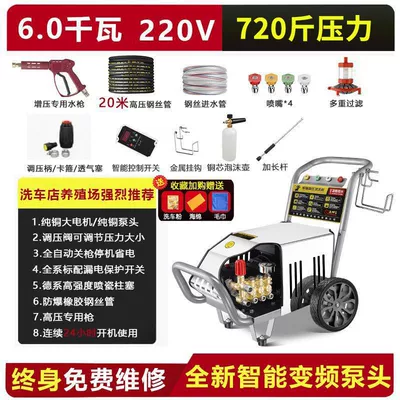 Black Cat Pressure Car Washing: Car washing machine - duoduo-straight-hair-black-cat-9999w-6kw330v-360kg-20m