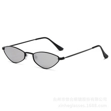 2204太阳镜男女金属框菱形定制眼镜定制亚马逊防紫外线跨境小框