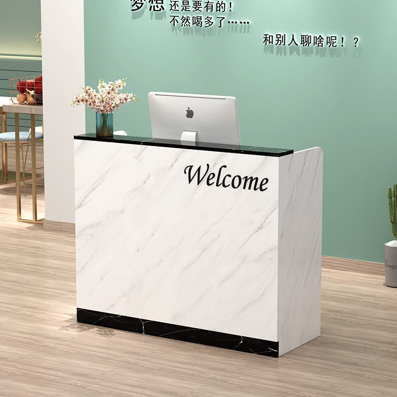 公司前台接待台服装店美容院吧台收银台店铺小型烤漆简约现代柜台|undefined