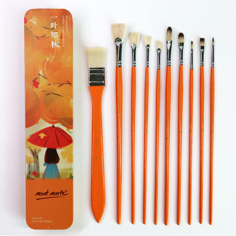 Huiyoumei Pincel Pintura al óleo Acrílico Gouache Pigmento de acuarela Lobo Hao Pincel de lana Tratamiento preferencial Pincel Montmart