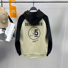 原创秋冬男装卫衣时尚连帽字母简约男士宽松卫衣情侣潮B3CRD3201