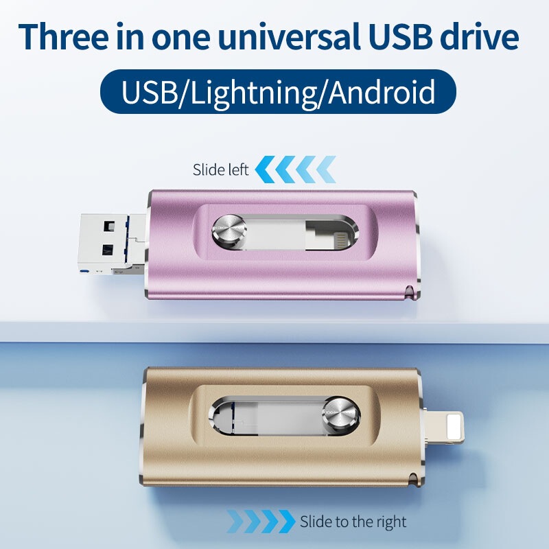 外贸跨境四合一手机U盘256gtype-C安卓电脑双接口大容量高速优盘|undefined