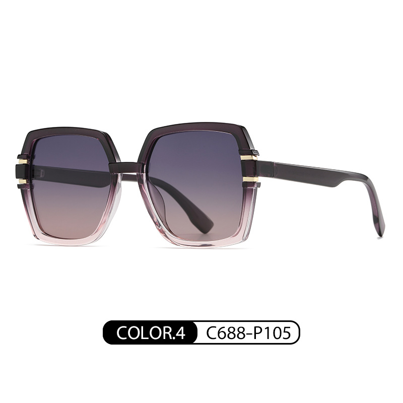 Nuevas gafas de sol polarizadas TR7552 de moda todo partido cara-mirando ultra ligero TR gafas de sol UV a prueba de gafas de sol