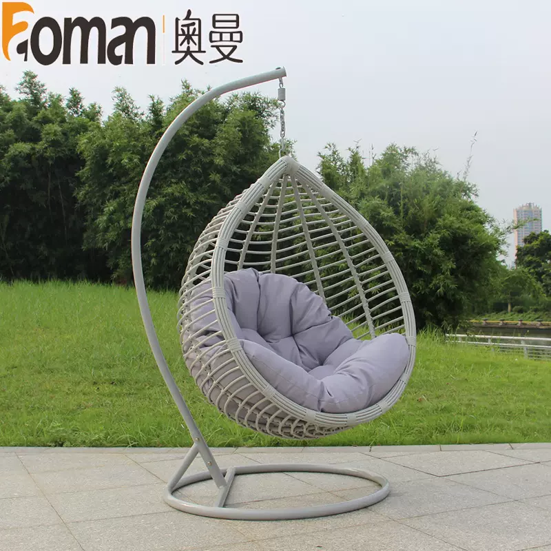 水滴吊篮吊床休闲酒店阳台别墅庭院奥曼厂家户外PE编藤艺吊篮