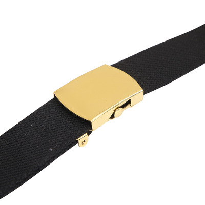 customized Tin In the buckle canvas belt thickening Navy logo outdoors tactics camouflage personality Trend