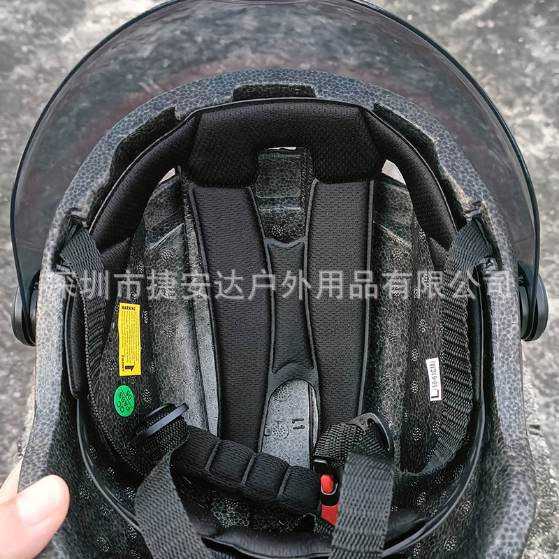 Windproof half helmet for men and women for adults for cycling, keep warm hat, mountain bike, cold-proof protecting glasses, car protection 2