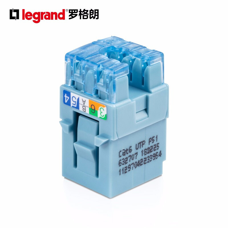 C3罗格朗六类模块632707legrand非屏蔽RJ45打线式千兆网络模块