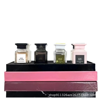 越南香水T家香水小样签名版8件套粉盒乌木沉香荆棘玫瑰雪映流光