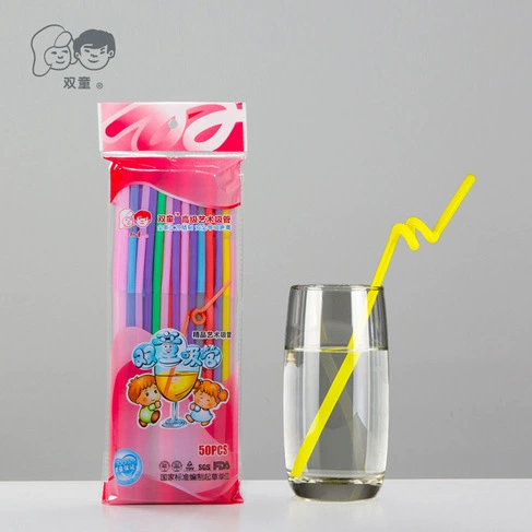 Одноразовая соломка напиток соломка цветная художественная труба соевое молоко кока-кола изогнутый цветной пластик прямой трубки 50 шнуков/сумка