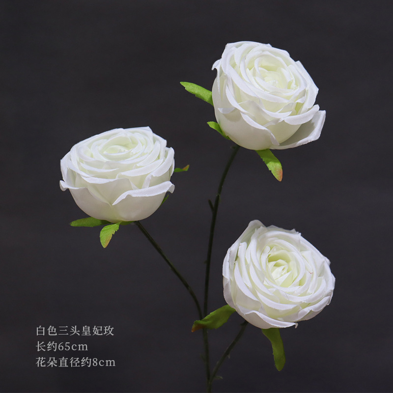 Material de flor de boda blanco brumoso artificial Misty Wedding Hall decoración camino plomo arreglo de flores techo flor artificial Flor de plástico