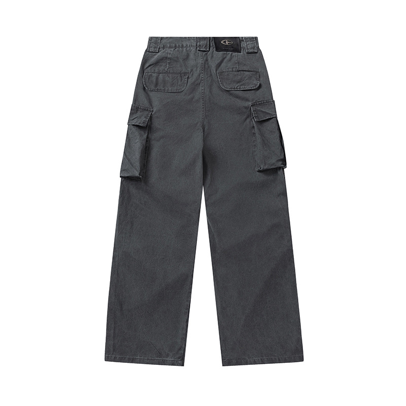 Moderne Ian 24 Herbst Herrenbekleidung Neue hochwertige gewaschene Steinschleif-Arbeitskleidung Taschen-Jeanshose_voghion.com