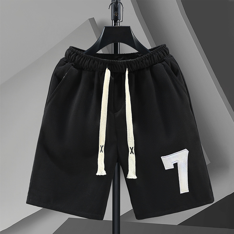 Pantalons d'été pour hommes, amples, tendance et beaux, nouveaux facteurs, tricotés numériques, à lacets, demi-short américain, 2023_voghion.com