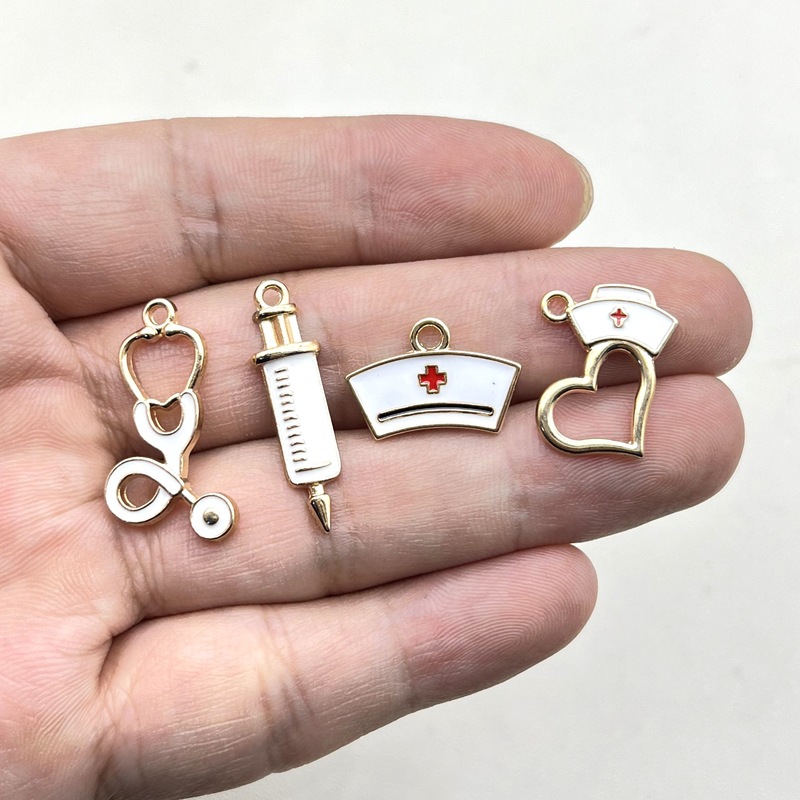 滴油配件医生工具护士帽针筒注射器听诊器饰品配饰挂件