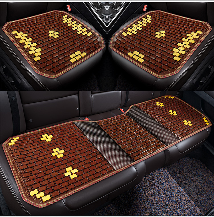 Car Seat Cushion Summer Truck Seat Cushion Cooling Pad Single Piece Seat Car Pad Bamboo Cooling Mat Ice Pad Rear Ventilation for Long Sitting
