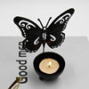 Cross -border Creative Iron Candle Metal Butterfly Butterfly Candle House Decoration Crafts Swing Candlestick