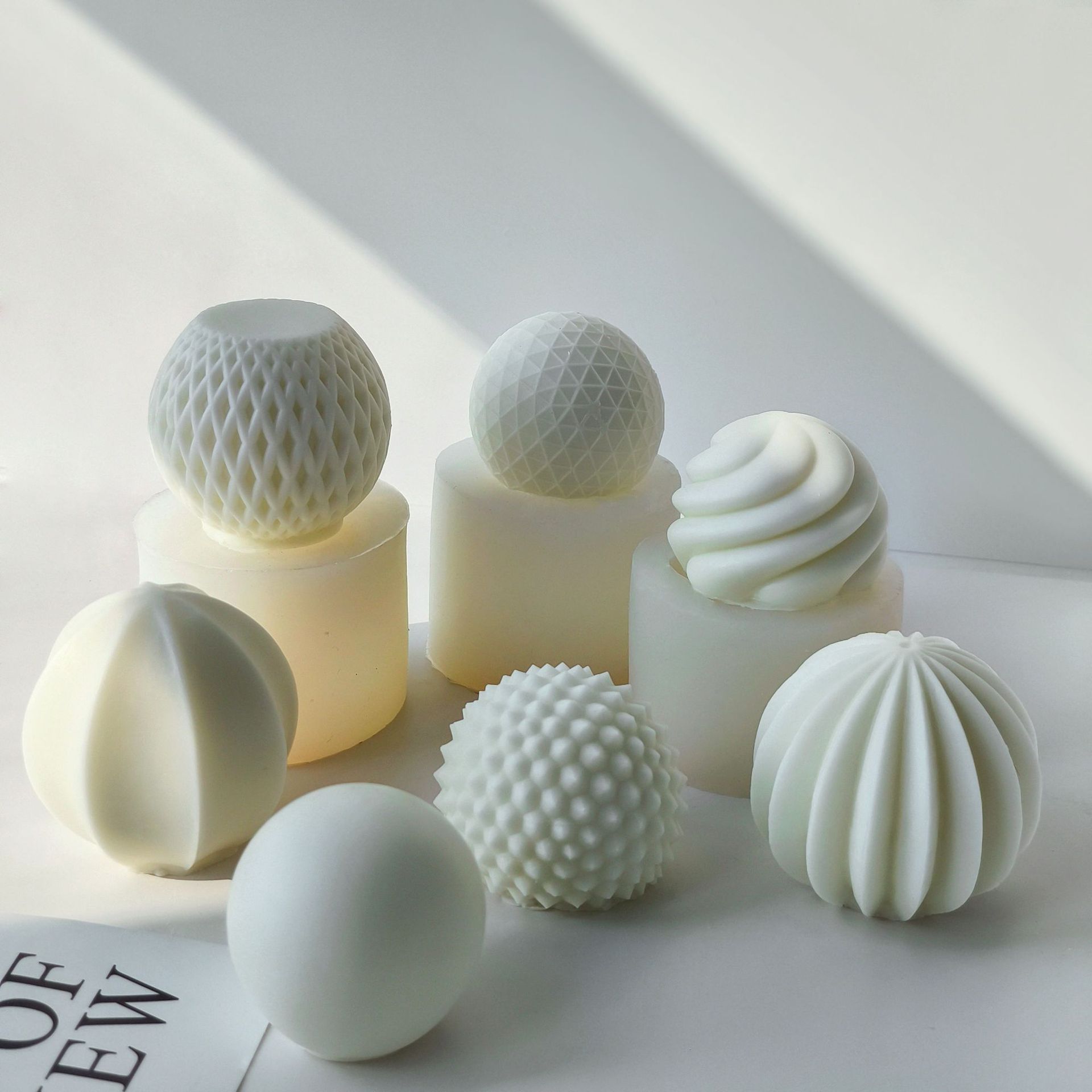 En stock en forma de pera aromaterapia vela molde de silicona DIY botella en forma de jabón hecho a mano herramienta abrasiva molde para hornear en forma de abanico