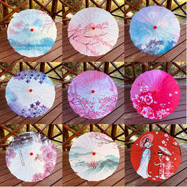 古风油纸伞女汉服装饰道具古典防雨防晒实用舞蹈演出旗袍走秀红伞