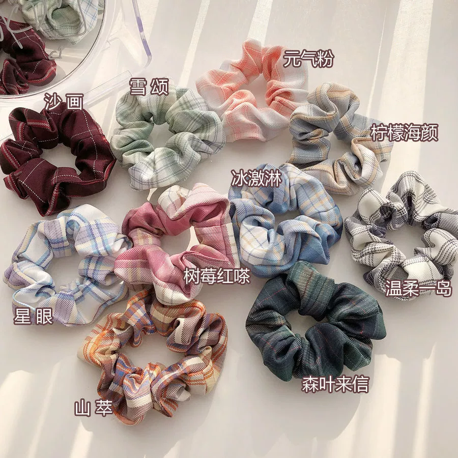 Корея волосы прожиг large intestine hair ribbon полосы галстук голова верёвка сеть красный девочка полный жир кишечника шарик волосы кольцо оптом